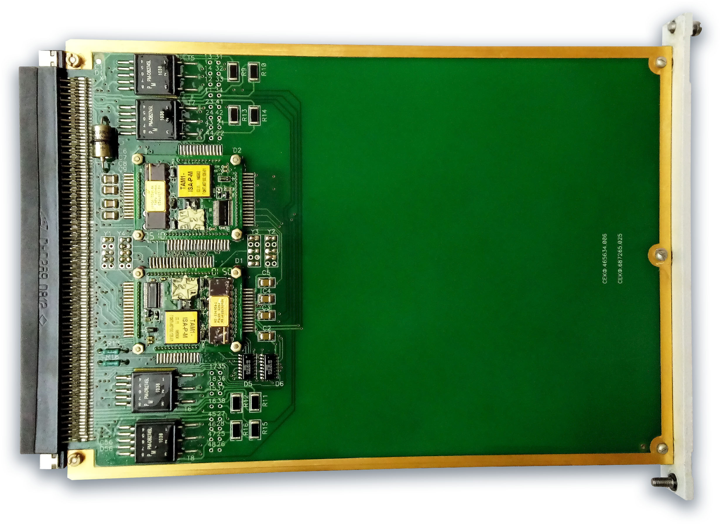 Вид сбоку модуля мультиплексного канала информационного обмена по MIL-STD 1553B (МКИО)